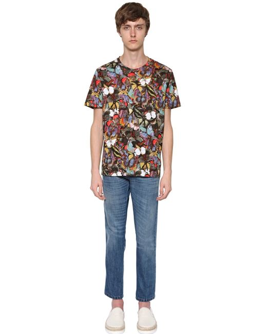 Valentino Cotton Butterfly Print T 