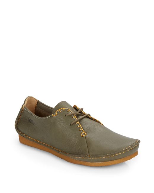 minus Ny ankomst Guvernør Clarks Faraway Field Leather Laceup Shoes in Green for Men | Lyst