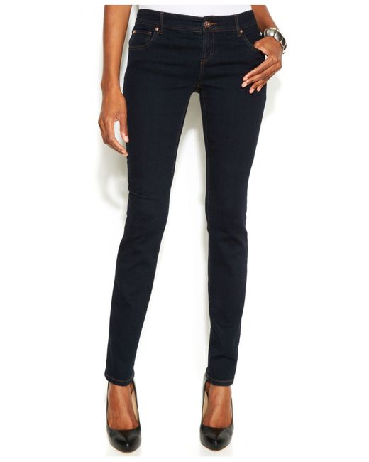INC International Concepts Blue Curvy-fit Skinny Jeans, Tikglo Wash, Only At Macy's