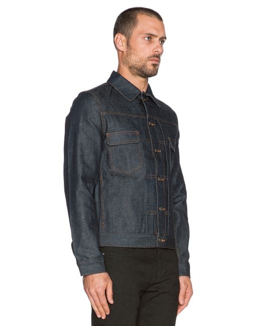 A.P.C. Veste Jean Work Denim Jacket in Blue for Men | Lyst