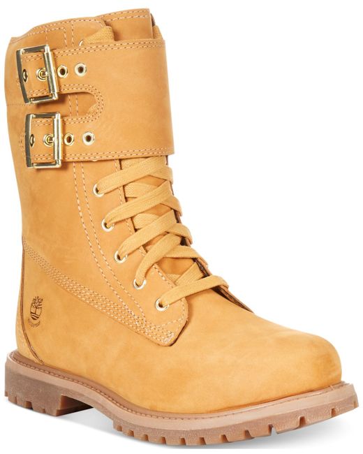 timberland double strap boots