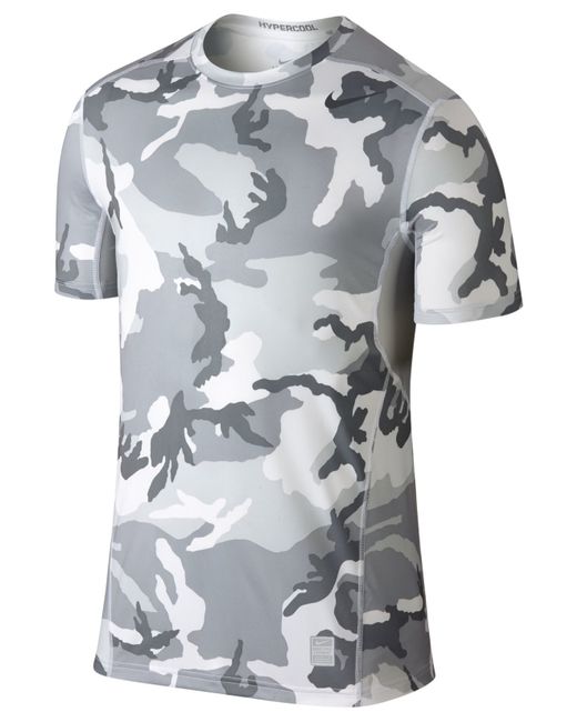 Nike Synthetic Hypercool Dri-fit Camo T-shirt in White/Cool Grey (Gray) for  Men | Lyst