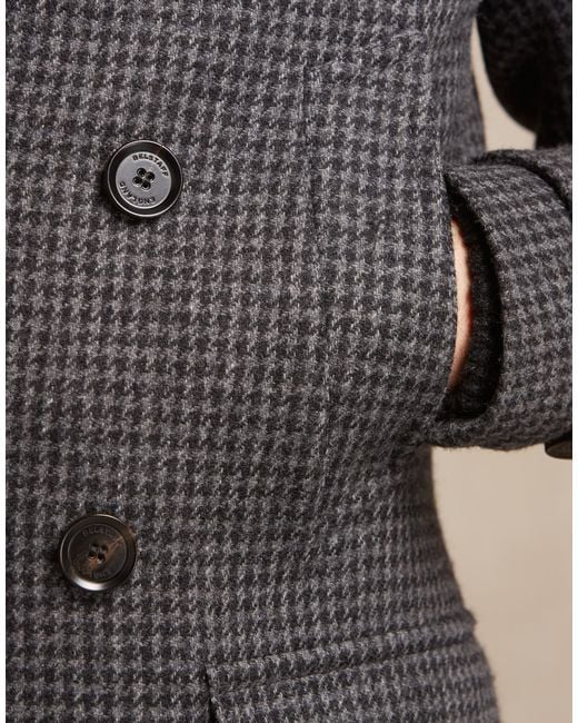 Belstaff Milford Coat In Black/charcoal Tweed for Men | Lyst