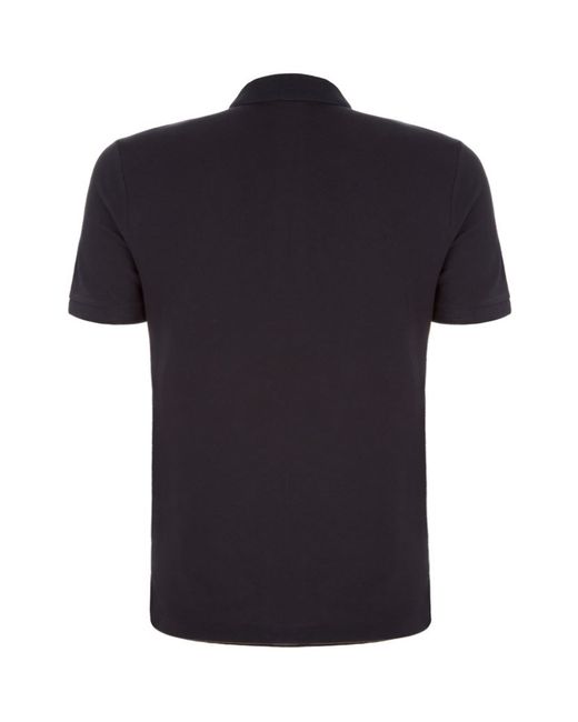 Burberry Black Metal Logo Polo Shirt for men