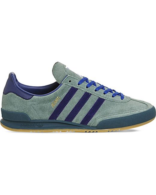 adidas Jeans Suede Trainers in Green for Men | Lyst UK
