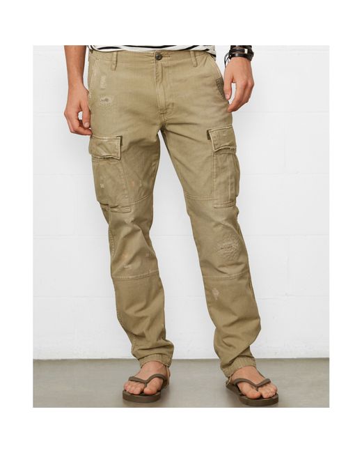 Denim & Supply Ralph Lauren Green Tapered Cotton Cargo Pants for men