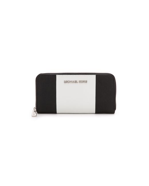 Michael kors black and white wallet online