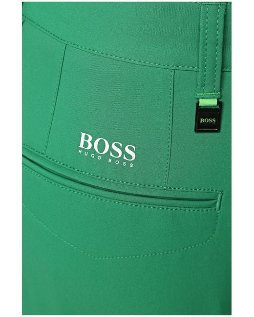 BOSS Green Trousers In Fabric 'hakan 7' Green for Men | Lyst Canada
