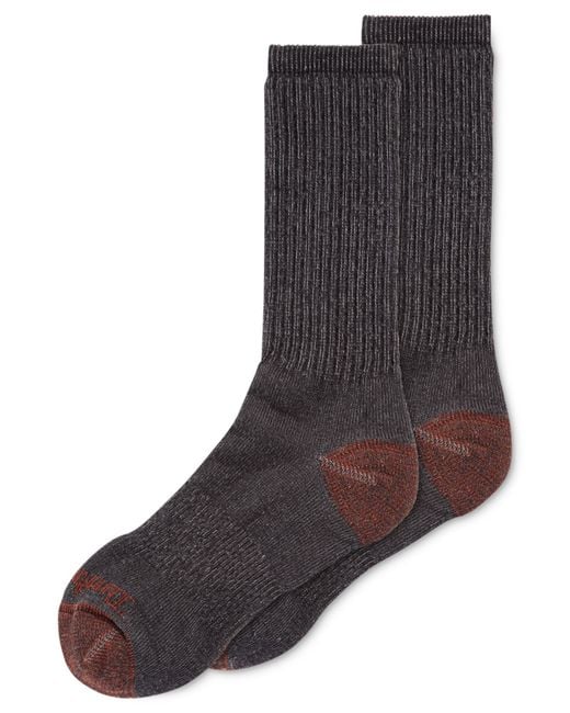 Timberland Men's Midweight Merino Wool Crew Socks 2pack in Gray for