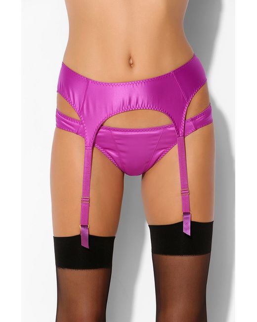 Urban Outfitters Lagent By Agent Provocateur Danita Garter Belt in Purple |  Lyst