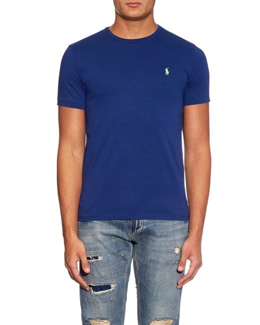 ralph lauren crew neck t shirt blue