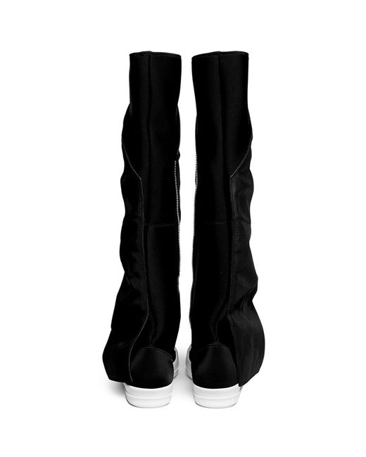 Amazon.com | Kluolandi Women's Stretch Flat Over The Knee Thigh High Boots  Comfort Knee-high Sneakers Black Thigh High Size 5 | Over-the-Knee