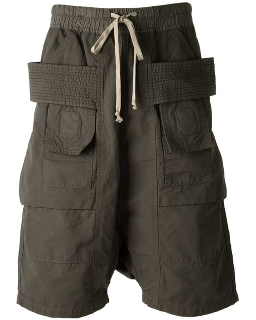 Rick Owens DRKSHDW Cargo Pods Shorts in Gray for Men | Lyst