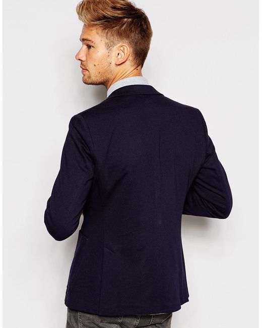 Extreem belangrijk verwijzen Het is de bedoeling dat Esprit Jersey Blazer In Slim Fit in Blue for Men | Lyst