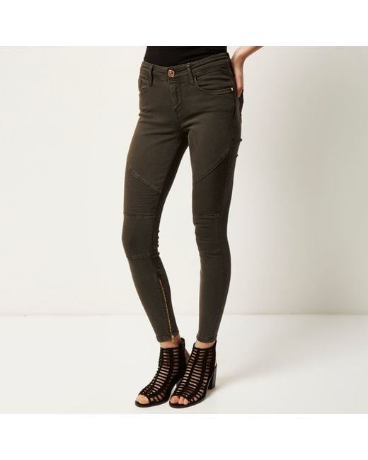 river island khaki jeans