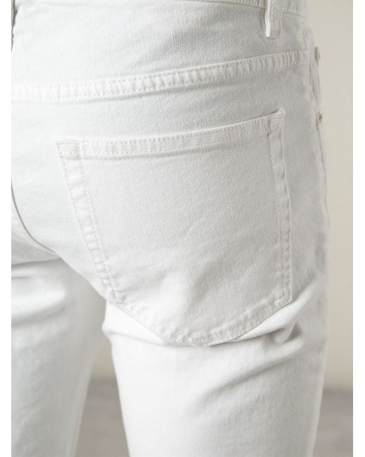 Acne Studios White 'ace' Jeans for men