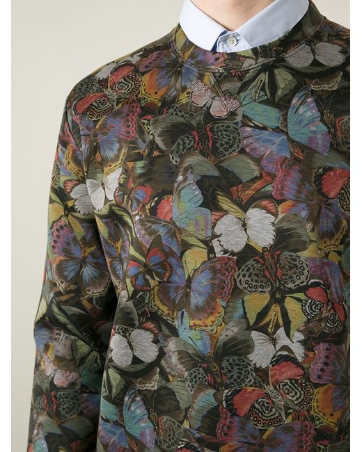 Valentino Butterfly Print Sweatshirt for Men Lyst