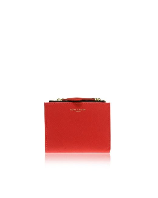 Kurt Geiger Red Saffiano Mini Purse