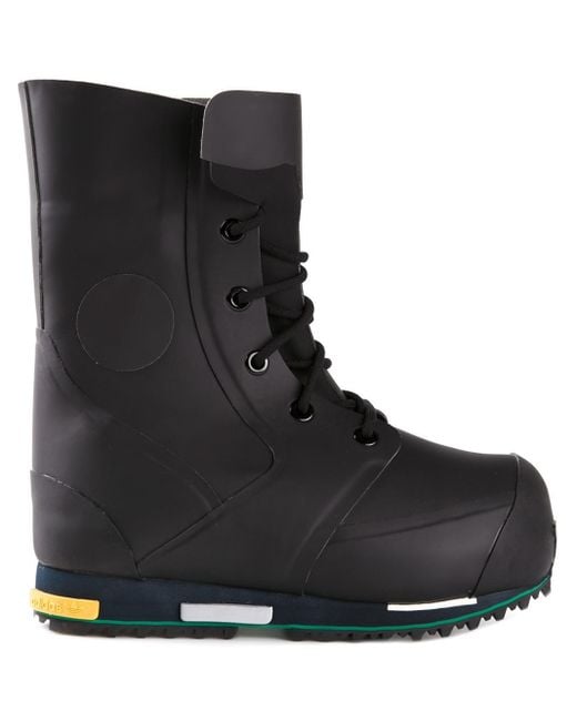Adidas By Raf Simons Black Bunny Rising Boots for men
