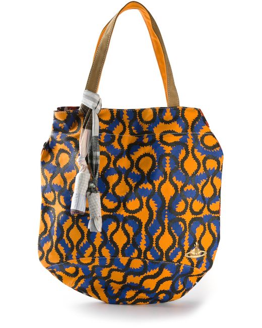 Vivienne Westwood Multicolor Africa Squiggle Tote