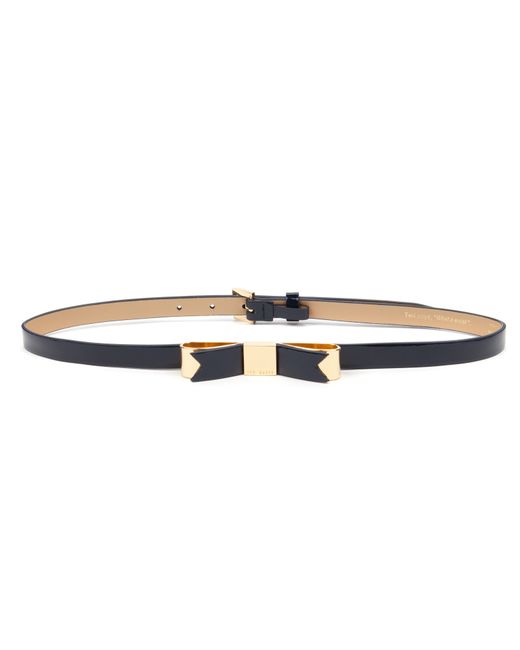 Ted Baker Blue Skinny Bow Belt