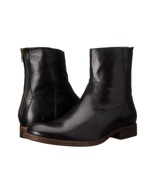 frye men's jacob back zip boot
