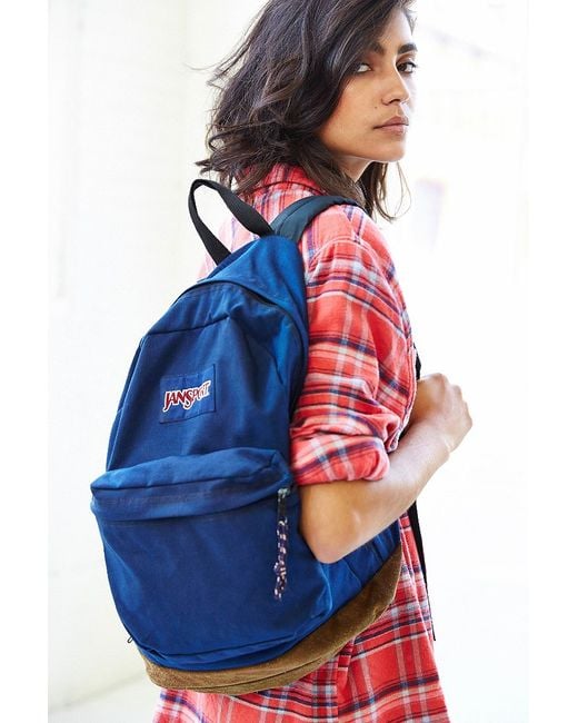 Urban Renewal Blue Vintage Jansport Backpack