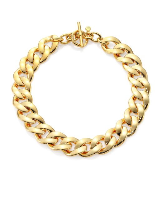 Michael Kors Curb Chain Toggle Necklace 