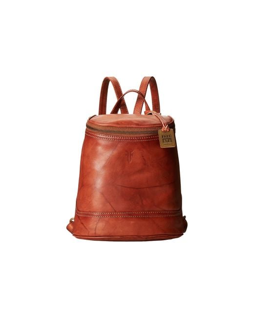 Frye Brown Campus Small Backpack