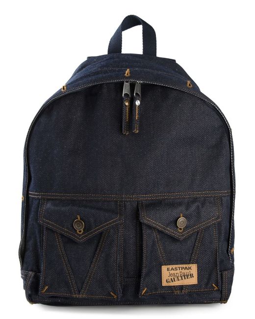 Eastpak Blue Eastpack X Jean Paul Gaultier 'Jeans' Backpack for men