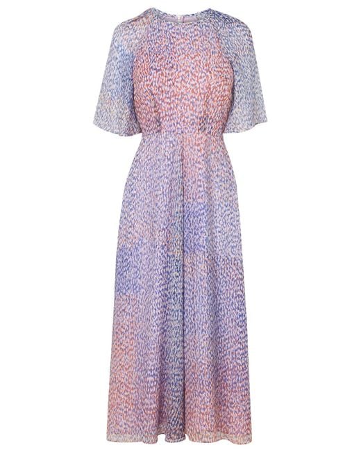 L.K.Bennett Multicolor Madison Chiffon Print Dress