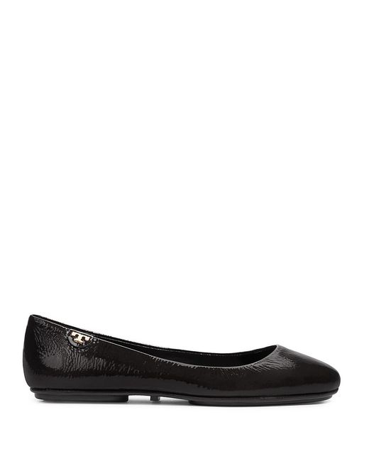 Tory Burch Black Minnie Travel Ballet Flat Patent Lyst
