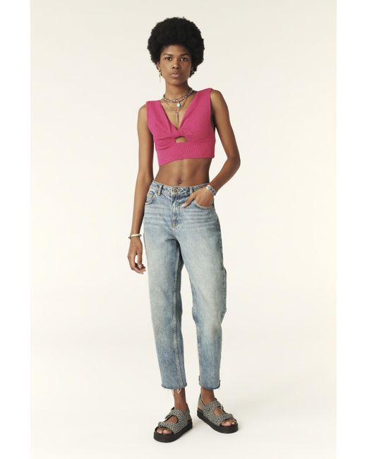 Ba&sh Pink Top Tuxi