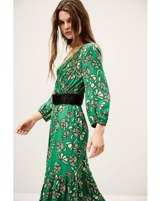 Ba&sh Green Dress Aferae