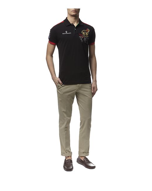 La Martina Maserati Dubai Tour Polo Shirt in Black for Men | Lyst Canada