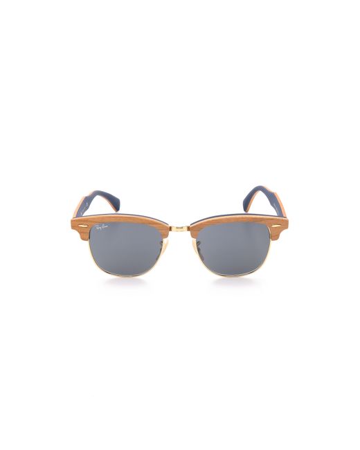 Ray-Ban Red Clubmaster Wood Sunglasses