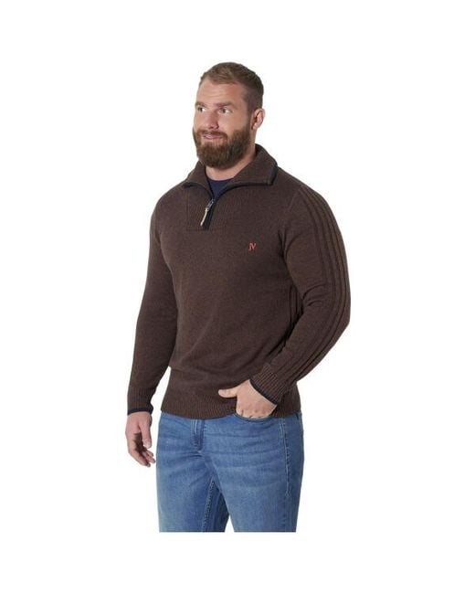 Jan Vanderstorm Pullover Onte in Brown für Herren