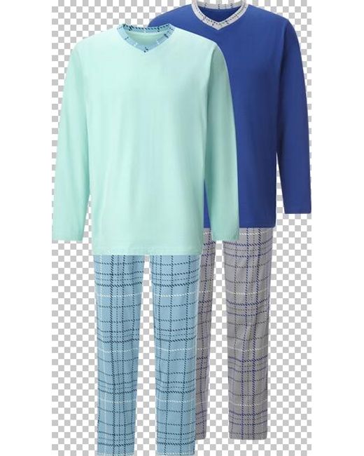 Babista Doppelpack Schlafanzug Vistelli Grün Blau in Blue für Herren