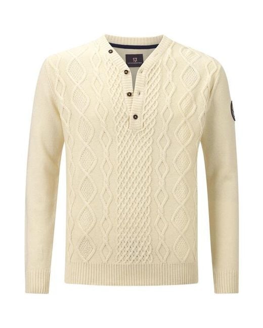 Jan Vanderstorm Pullover Oelfke in Natural für Herren