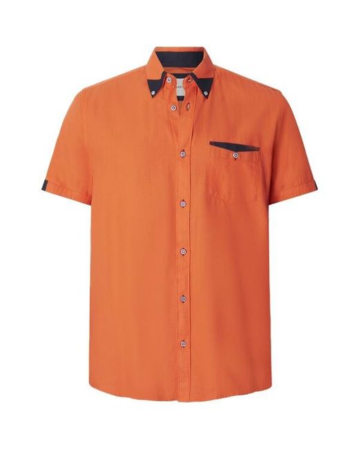 Babista Herren Kurzarmhemd Stefzite in orange
