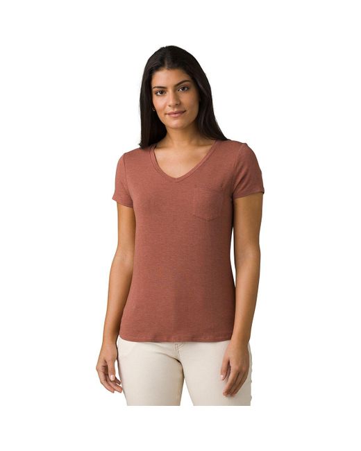 Prana Brown Foundation Short-Sleeve Shirt