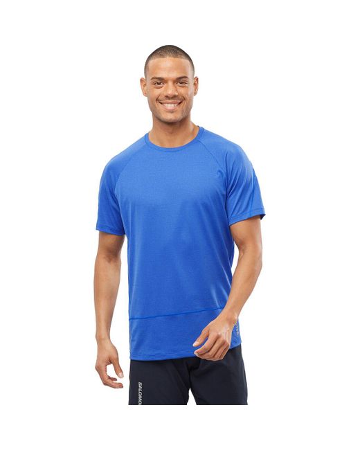 Salomon Blue Cross Run Short-Sleeve T-Shirt