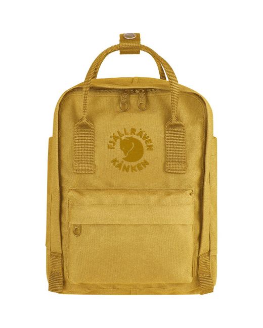 Fjallraven Yellow Re-Kanken Mini 7L Backpack