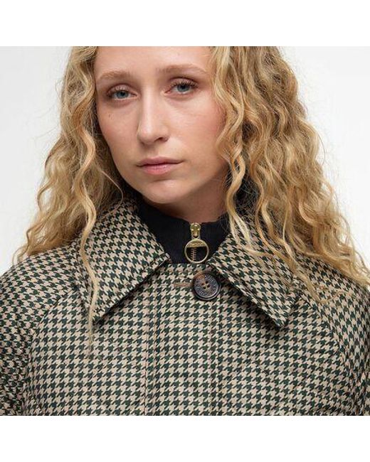 Barbour Gray Laoise Check Quilted Jacket