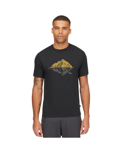 Rab Black Crimp Reflection T-Shirt for men
