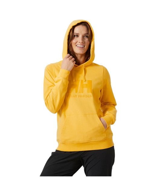 Helly Hansen Yellow Hh Logo Hoodie