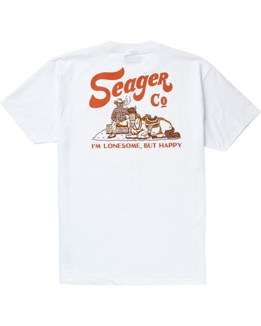 Seager Co. White Lonesome T-Shirt