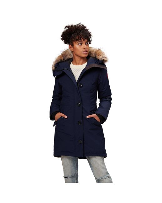 Canada Goose Goose Rossclair Down Parka in Atlantic Navy (Blue) | Lyst