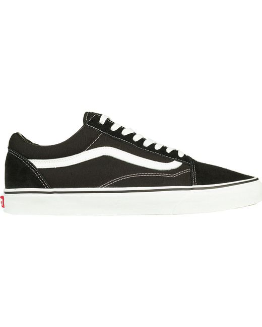 vans old skool platform sneakers in black and white