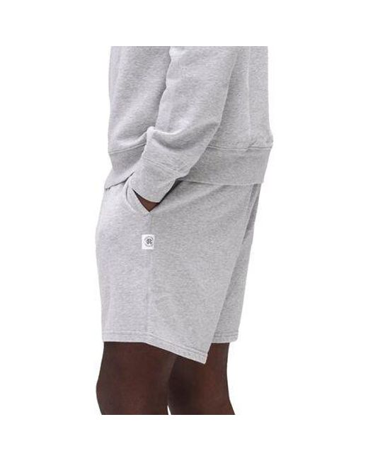 Reigning Champ Gray Pima Lightweight Terry 6In Sweat Short